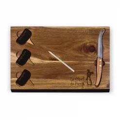 Wholesale 🛒 TOSCANA 15 In. Ratatouille Delio Acacia Cheese Board And Tools Set 👏