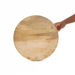 Wholesale ✨ Mind Reader Brown Bamboo Serving Tray Round Cheese Platter Decorative Display Tray With Glass Top ❤️ -Serveware Store Online unnamed file 1091