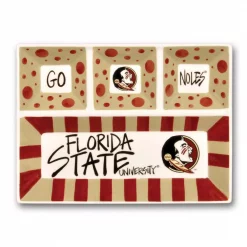 Cheapest π Magnolia Lane Florida State Ceramic 4 Section Tailgating Serving Platter π
