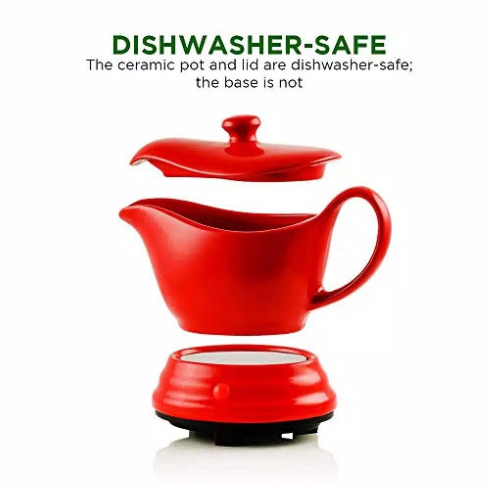 Discount ๐คฉ Ovente 16 Oz. Red Electric Warmer With Detachable Gravy Boat (FW177833R) ๐ 5 Discount ๐คฉ Ovente 16 Oz. Red Electric Warmer With Detachable Gravy Boat (FW177833R) ๐ - Image 3