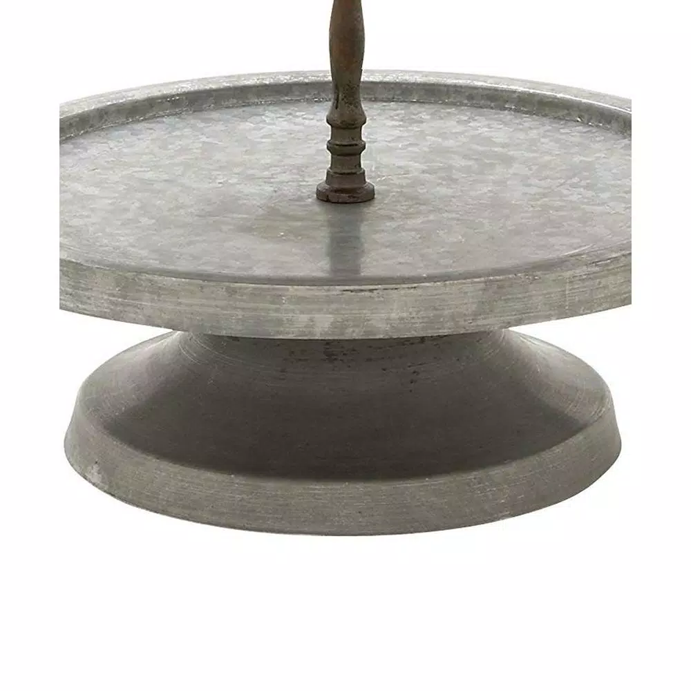 Buy 🔔 Benzara Amazingly Useful Metal 2-Tier Tray Stand 😉 6 Buy 🔔 Benzara Amazingly Useful Metal 2-Tier Tray Stand 😉 - Image 4