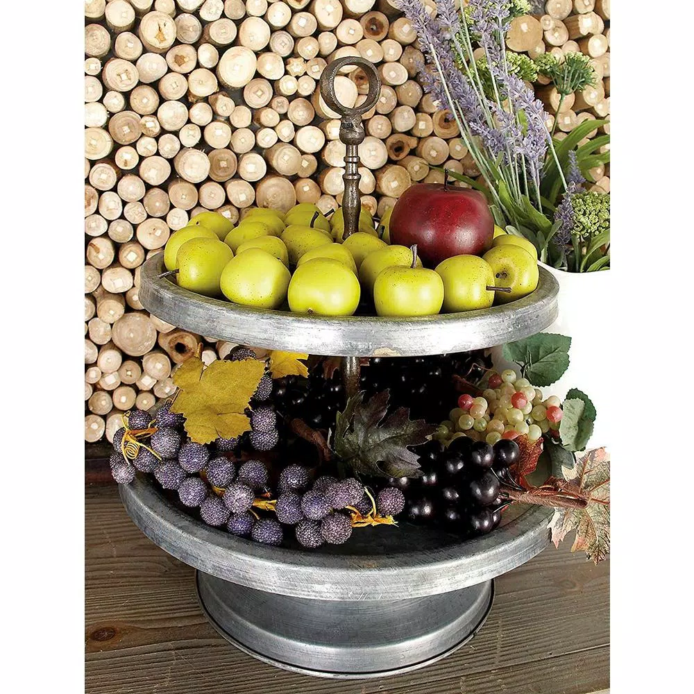 Buy 🔔 Benzara Amazingly Useful Metal 2-Tier Tray Stand 😉 7 Buy 🔔 Benzara Amazingly Useful Metal 2-Tier Tray Stand 😉 - Image 5