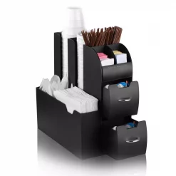 Outlet 🛒 Mind Reader 50-Pod Capacity Black Coffee Condiment Organizer Set With Coffee Pod Storage Drawer (2-Piece) ✔️ -Serveware Store Online unnamed file 1147