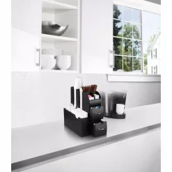 Outlet 🛒 Mind Reader 50-Pod Capacity Black Coffee Condiment Organizer Set With Coffee Pod Storage Drawer (2-Piece) ✔️ -Serveware Store Online unnamed file 1152