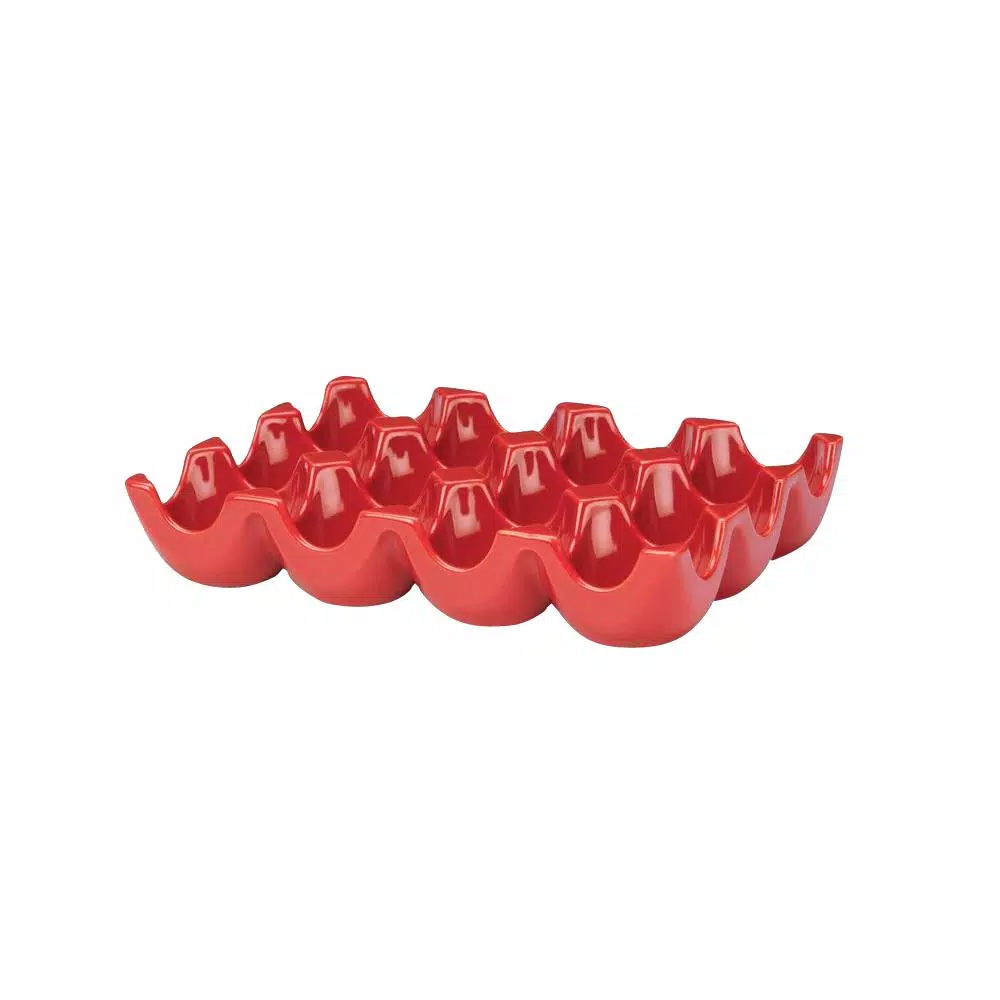 Cheap ❤️ Rachael Ray 12-Cup Egg Tray In Red ⌛ 2 Cheap ❤️ Rachael Ray 12-Cup Egg Tray In Red ⌛