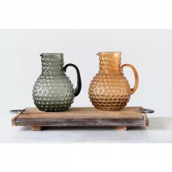 Wholesale ⭐ 3R Studios 80 Fl. Oz. Smoked Glass Hobnail Pitcher 🧨 -Serveware Store Online unnamed file 1276