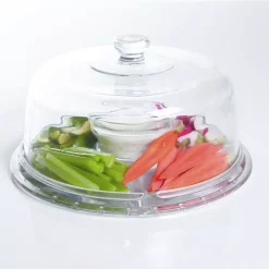 Buy 🔥 Gibson Home Great Foundations 2-Piece Multi-Functional Glass Cake Stand With Dome 👍 -Serveware Store Online unnamed file 1289