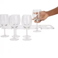Best Sale 😉 Mind Reader 19 In. W X 7 In. H X 0.5 In. D Acrylic Clear Barware 8-Wine Glass Holder With Built-In Handles 💯 -Serveware Store Online unnamed file 1306