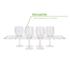 Best Sale 😉 Mind Reader 19 In. W X 7 In. H X 0.5 In. D Acrylic Clear Barware 8-Wine Glass Holder With Built-In Handles 💯 -Serveware Store Online unnamed file 1309