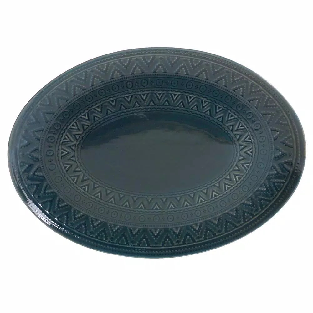 Buy π Certified International Multi-Colored 15.75 In. Aztec Teal Oval Platter π 3 Buy π Certified International Multi-Colored 15.75 In. Aztec Teal Oval Platter π