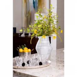 Coupon 👏 Abigails 60 Fl. Oz. Black And White Ceramic Graffiti Pitcher ✔️ -Serveware Store Online unnamed file 1357