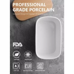 Best deal 😉 Sweese Airtight Butter Dish With Beech Wooden Lid – White, Set Of 1 😉 -Serveware Store Online unnamed file 1373