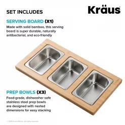 Flash Sale 🔔 KRAUS 16.75 In. Workstation Kitchen Sink Composite Serving Board Set With Rectangular Stainless Steel Bowls 💯 -Serveware Store Online unnamed file 1376