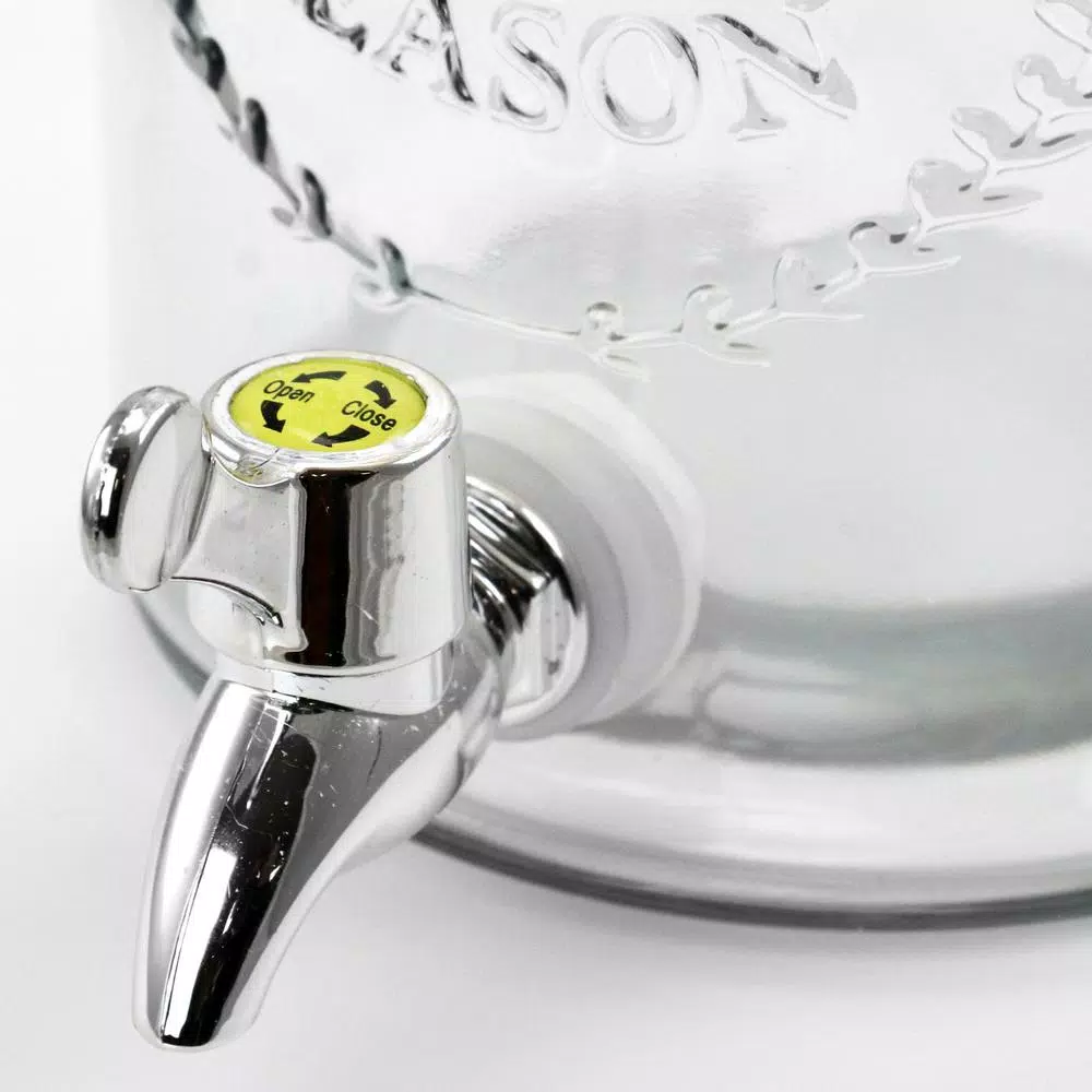 Budget 👏 Gibson Home Bayfront ☀️ Summer 2.6 Qt. Glass Drink Dispenser For Cold Drinks 🎁 6 Budget 👏 Gibson Home Bayfront ☀️ Summer 2.6 Qt. Glass Drink Dispenser For Cold Drinks 🎁 - Image 4