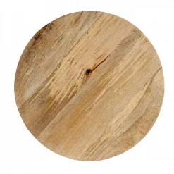 Wholesale ❤️ 3R Studios 20 In. Brown Mango Wood Pedestal With Metal Feet 👍