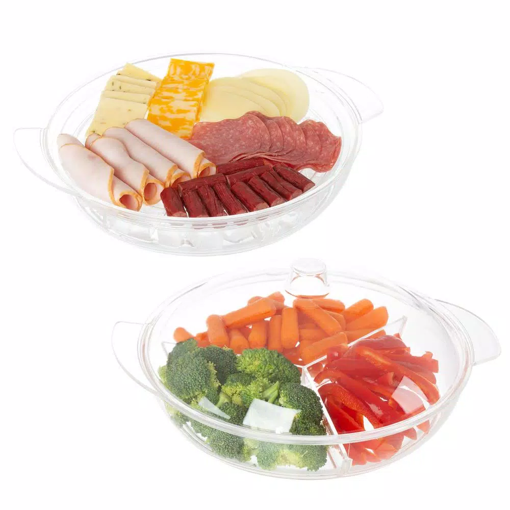 Cheapest 🔥 Classic Cuisine Cold Veggie Tray Serving Platter 🎉 4 Cheapest 🔥 Classic Cuisine Cold Veggie Tray Serving Platter 🎉 - Image 2