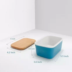 Discount π Sweese Large Butter Dish With Beech Wooden Lid β Steel Blue, Set Of 1 π― 6 Discount π Sweese Large Butter Dish With Beech Wooden Lid β Steel Blue, Set Of 1 π― -Serveware Store Online unnamed file 1453