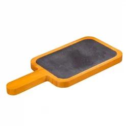 Brand new 💯 Creative Home 14.4 In. X 6.5 In. Natural Finish Pine Wood With Slate Insert Paddle Cheese Board Serving Board 🔔