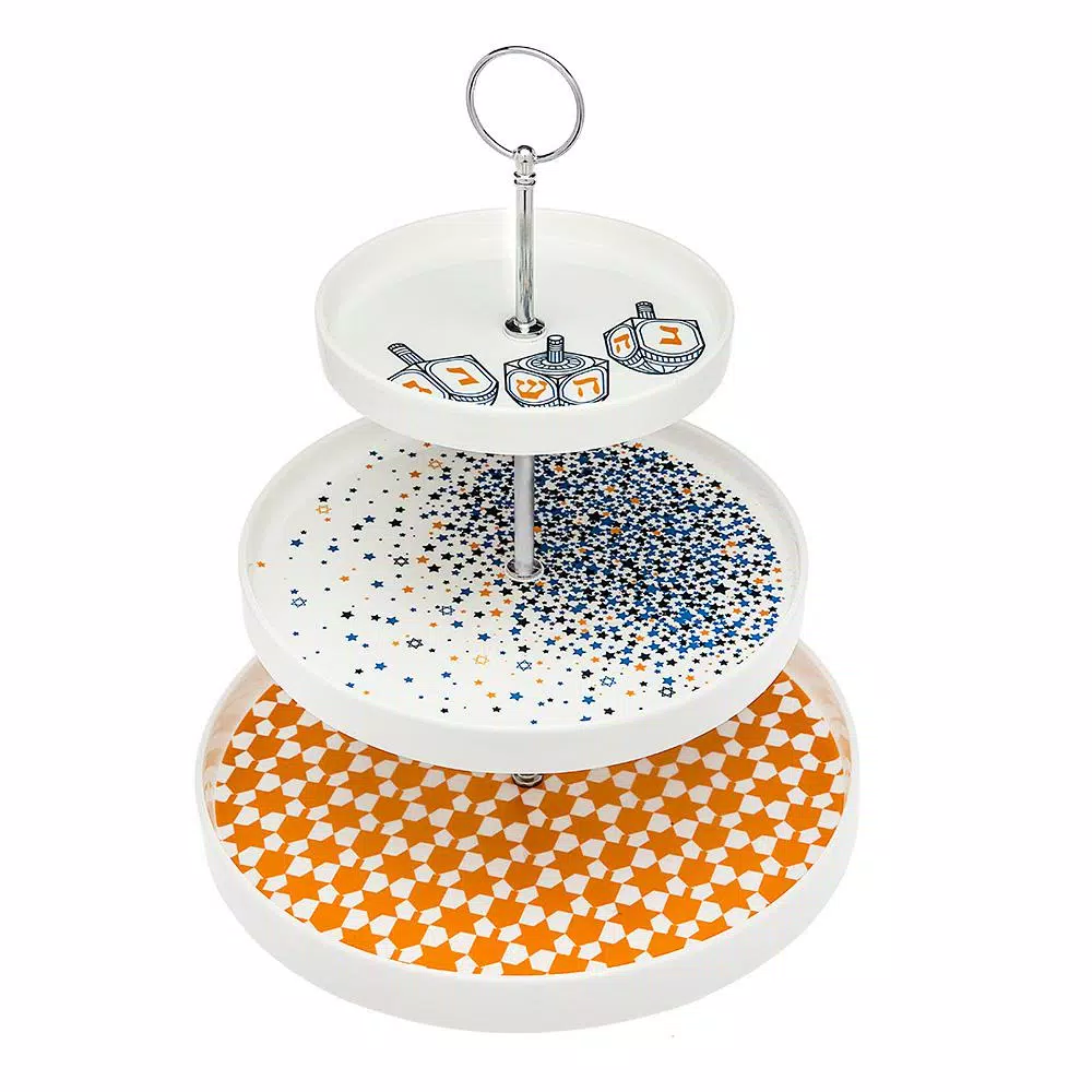 Brand new ๐ Godinger 10.75 In. X 2.25 In. Chanukah 3-Tier Serving Tray ๐ฅ 3 Brand new ๐ Godinger 10.75 In. X 2.25 In. Chanukah 3-Tier Serving Tray ๐ฅ