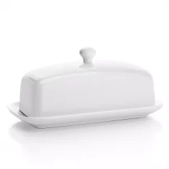 Serveware Store Online 38 Coupon ๐ Sweese 4 Oz. White Porcelain Butter Dishes For East WWest Coast Butter (Set Of 1) ๐
