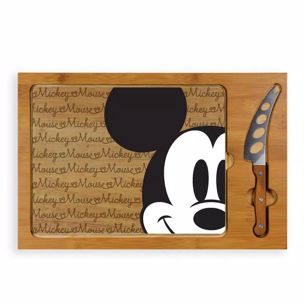 Wholesale ๐คฉ TOSCANA 15.4 In. Mickey Mouse Icon Glass Top Serving Tray And Knife Set ๐ฅฐ 3 Wholesale ๐คฉ TOSCANA 15.4 In. Mickey Mouse Icon Glass Top Serving Tray And Knife Set ๐ฅฐ