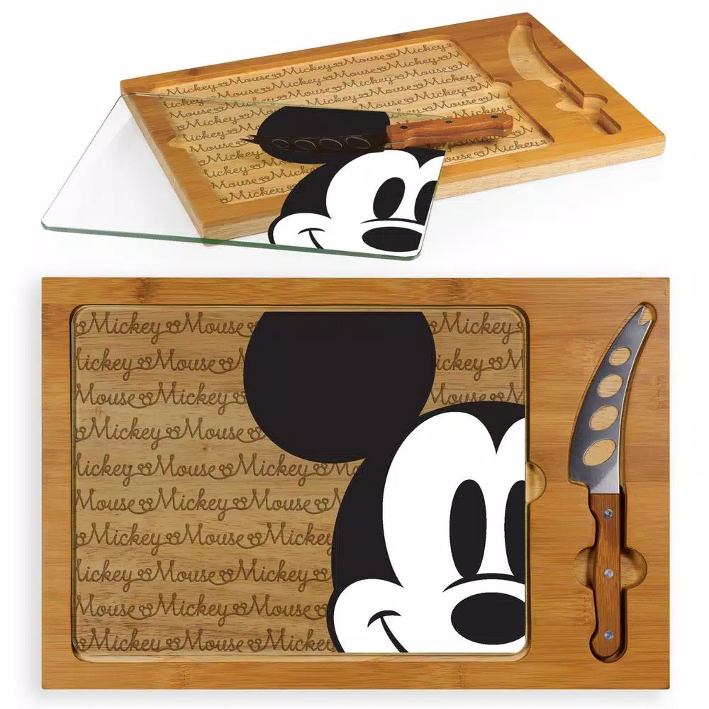 Wholesale ๐คฉ TOSCANA 15.4 In. Mickey Mouse Icon Glass Top Serving Tray And Knife Set ๐ฅฐ 5 Wholesale ๐คฉ TOSCANA 15.4 In. Mickey Mouse Icon Glass Top Serving Tray And Knife Set ๐ฅฐ - Image 3