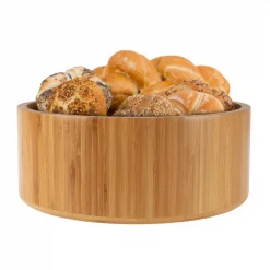 Deals 🤩 Classic Cuisine 10.25 In. Round Bamboo Salad Bowl With Utensils 🤩 -Serveware Store Online unnamed file 1574