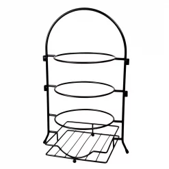 Brand new 👏 Creative Home 3-Tier Black Buffet Caddy Serving Rack With 2-Detachable Napkin Flatware Holders 😀 -Serveware Store Online unnamed file 1589