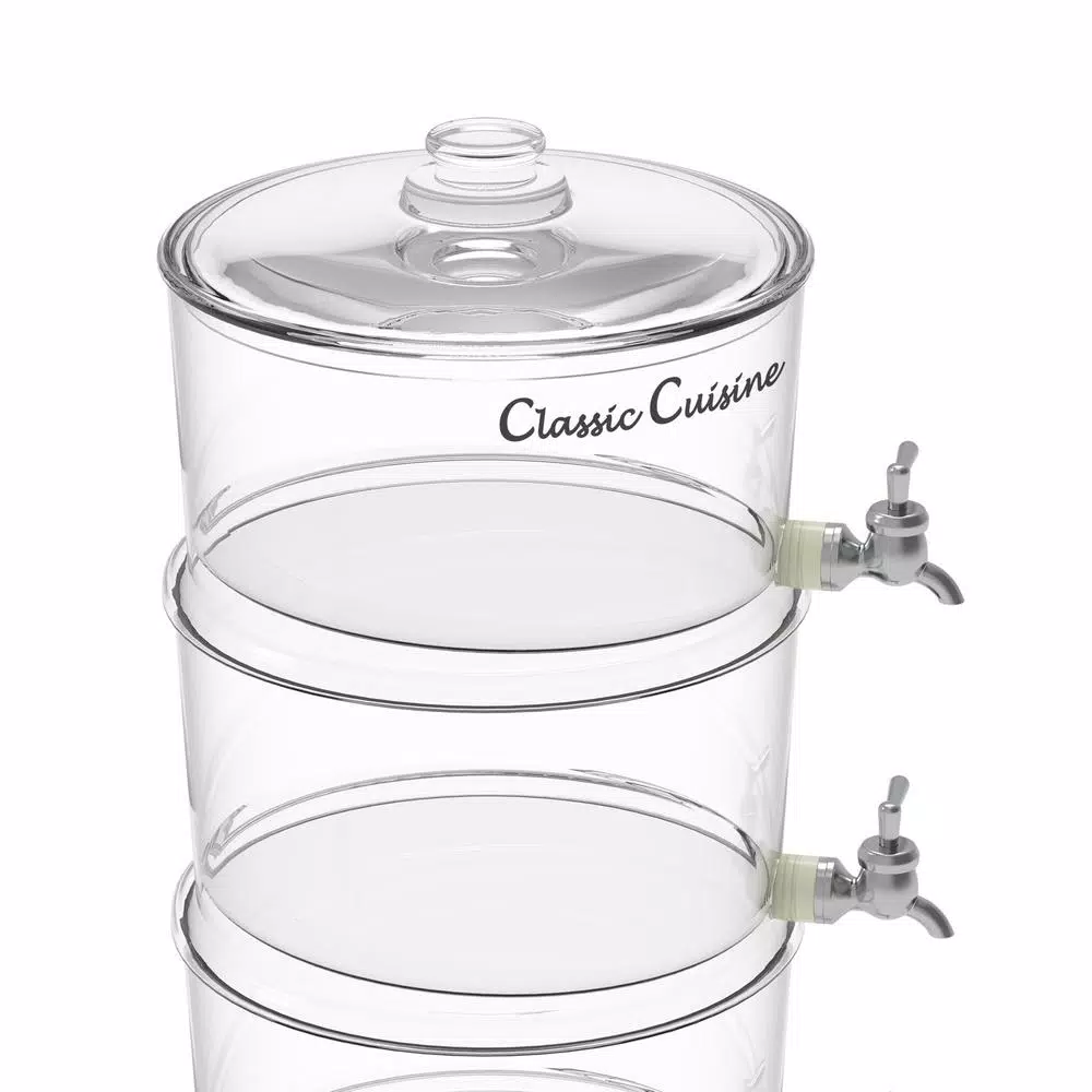 Best Pirce 😉 Classic Cuisine 2.6 Gal. BPA-Free Plastic 3-Tier Beverage Dispenser 🔥 4 Best Pirce 😉 Classic Cuisine 2.6 Gal. BPA-Free Plastic 3-Tier Beverage Dispenser 🔥 - Image 3