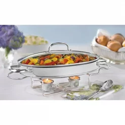 Brand new 🧨 Cuisinart Classic Entertaining 13.5 In. (2.5 Qt.) Stainless Oval Buffet Server 😍 -Serveware Store Online unnamed file 1625