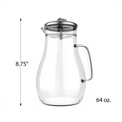 Coupon 👏 Classic Cuisine 64 Oz. Glass Pitcher With Lid 😀 -Serveware Store Online unnamed file 209
