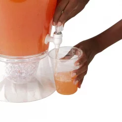 Hot Sale 😍 Mind Reader 24 Oz. Clear Beverage Dispenser With Fruit Infuser And Ice Cone Drink Holder With Lid, Perfect For Parties ⭐ -Serveware Store Online unnamed file 21