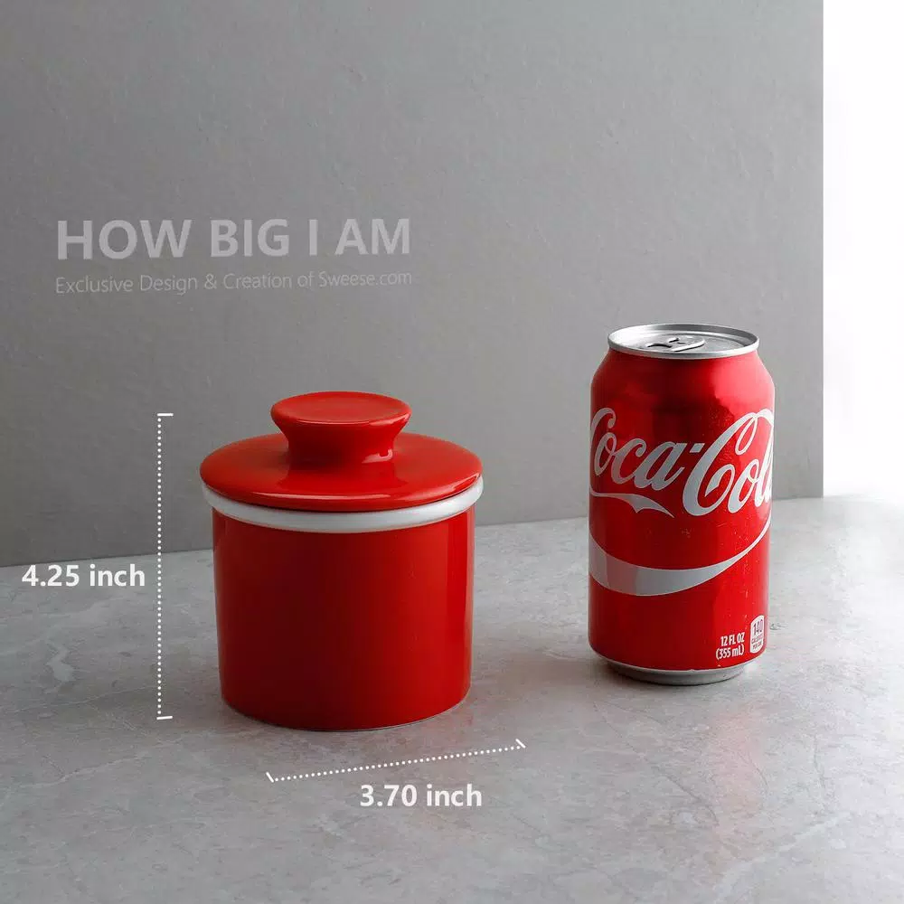 Best Pirce π Sweese Butter Keeper Crock β French Butter Dish β Red, Set Of 1 β 4 Best Pirce π Sweese Butter Keeper Crock β French Butter Dish β Red, Set Of 1 β - Image 2