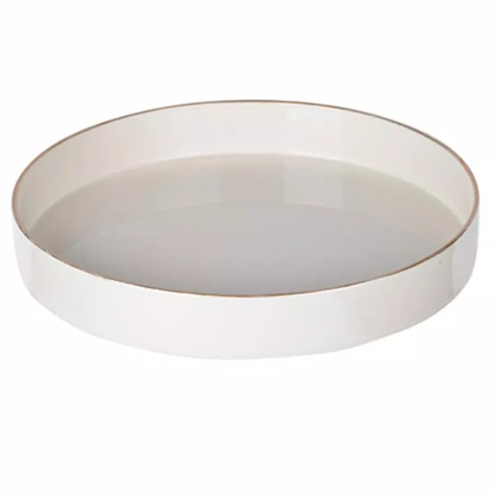 Cheap 👍 Benzara White Sturdy Plastic Round Tray ⌛ 3 Cheap 👍 Benzara White Sturdy Plastic Round Tray ⌛