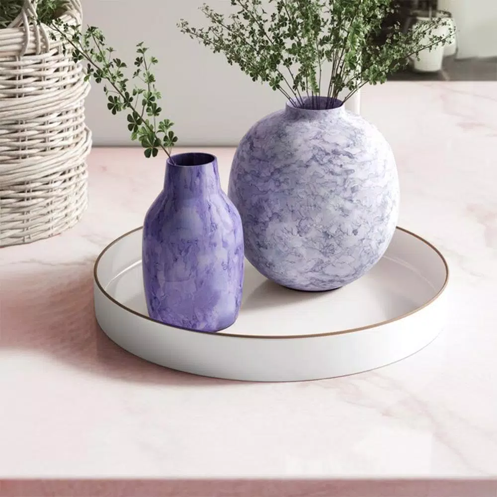 Cheap 👍 Benzara White Sturdy Plastic Round Tray ⌛ 6 Cheap 👍 Benzara White Sturdy Plastic Round Tray ⌛ - Image 4