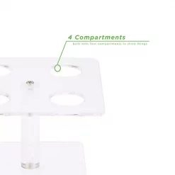 Coupon ⌛ Mind Reader 6 In. W X 4 In. H X 6 In. L Square Clear Acrylic 4-Slot Ice Cream Cone Holder, Food Cone, Sushi Roll Serving Tray 🎉 -Serveware Store Online unnamed file 260