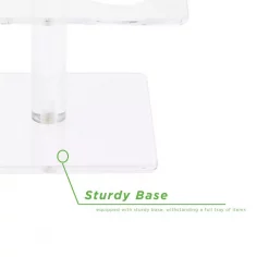 Coupon ⌛ Mind Reader 6 In. W X 4 In. H X 6 In. L Square Clear Acrylic 4-Slot Ice Cream Cone Holder, Food Cone, Sushi Roll Serving Tray 🎉 -Serveware Store Online unnamed file 263