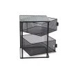 Brand new ❤️ Mind Reader Rotating All Purpose 2 Tier Shelf, Baskets, Drawers With Magnets, Black 🎁 -Serveware Store Online unnamed file 27