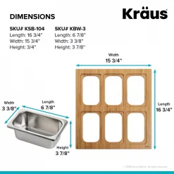 Deals 🤩 KRAUS 16.75 In. Workstation Kitchen Sink Composite Serving Board Set With Rectangular Stainless Steel Bowls 🔔 -Serveware Store Online unnamed file 296