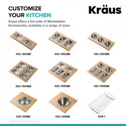 Deals 🤩 KRAUS 16.75 In. Workstation Kitchen Sink Composite Serving Board Set With Rectangular Stainless Steel Bowls 🔔 -Serveware Store Online unnamed file 298