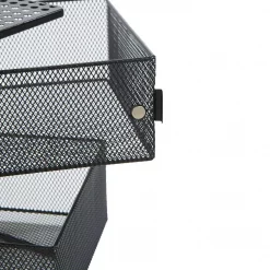 Brand new ❤️ Mind Reader Rotating All Purpose 2 Tier Shelf, Baskets, Drawers With Magnets, Black 🎁 -Serveware Store Online unnamed file 31