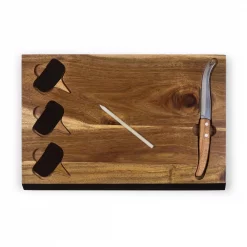 New ⌛ TOSCANA Delio Acacia Wood Cheese Board With Tools 😀