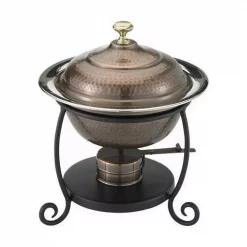 Buy 😀 Old Dutch 1.75 Qt. Round Antique Copper Chafing Dish 🎁