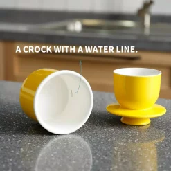 Budget 🌟 Sweese Butter Keeper Crock – French Butter Dish – Yellow, Set Of 1 ✨ -Serveware Store Online unnamed file 343