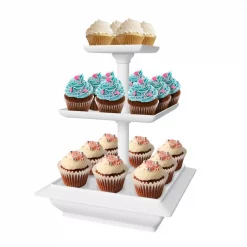 Best Pirce 😉 Chef Buddy 3-Tier Collapsible Dessert Stand With Self Storing Base 🌟