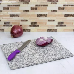 Budget ❤️ Home Basics 12 In. X 16 In. Granite Cutting Board In White ✔️ -Serveware Store Online unnamed file 377