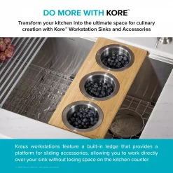 Brand new 🧨 KRAUS 16.75 In. Workstation Kitchen Sink Composite Serving Board Set With Round Stainless Steel Bowls 🔥 -Serveware Store Online unnamed file 389