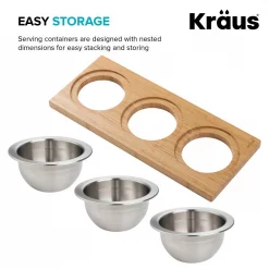 Brand new 🧨 KRAUS 16.75 In. Workstation Kitchen Sink Composite Serving Board Set With Round Stainless Steel Bowls 🔥 -Serveware Store Online unnamed file 394