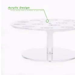 Brand new 😍 Mind Reader 9.75 In. W X 4.25 In. H X 9.75 In. L Round Clear Acrylic 14-Slot Ice Cream Cone Holder Food Cone Serving Tray 🧨 -Serveware Store Online unnamed file 401
