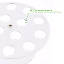 Brand new 😍 Mind Reader 9.75 In. W X 4.25 In. H X 9.75 In. L Round Clear Acrylic 14-Slot Ice Cream Cone Holder Food Cone Serving Tray 🧨 -Serveware Store Online unnamed file 402